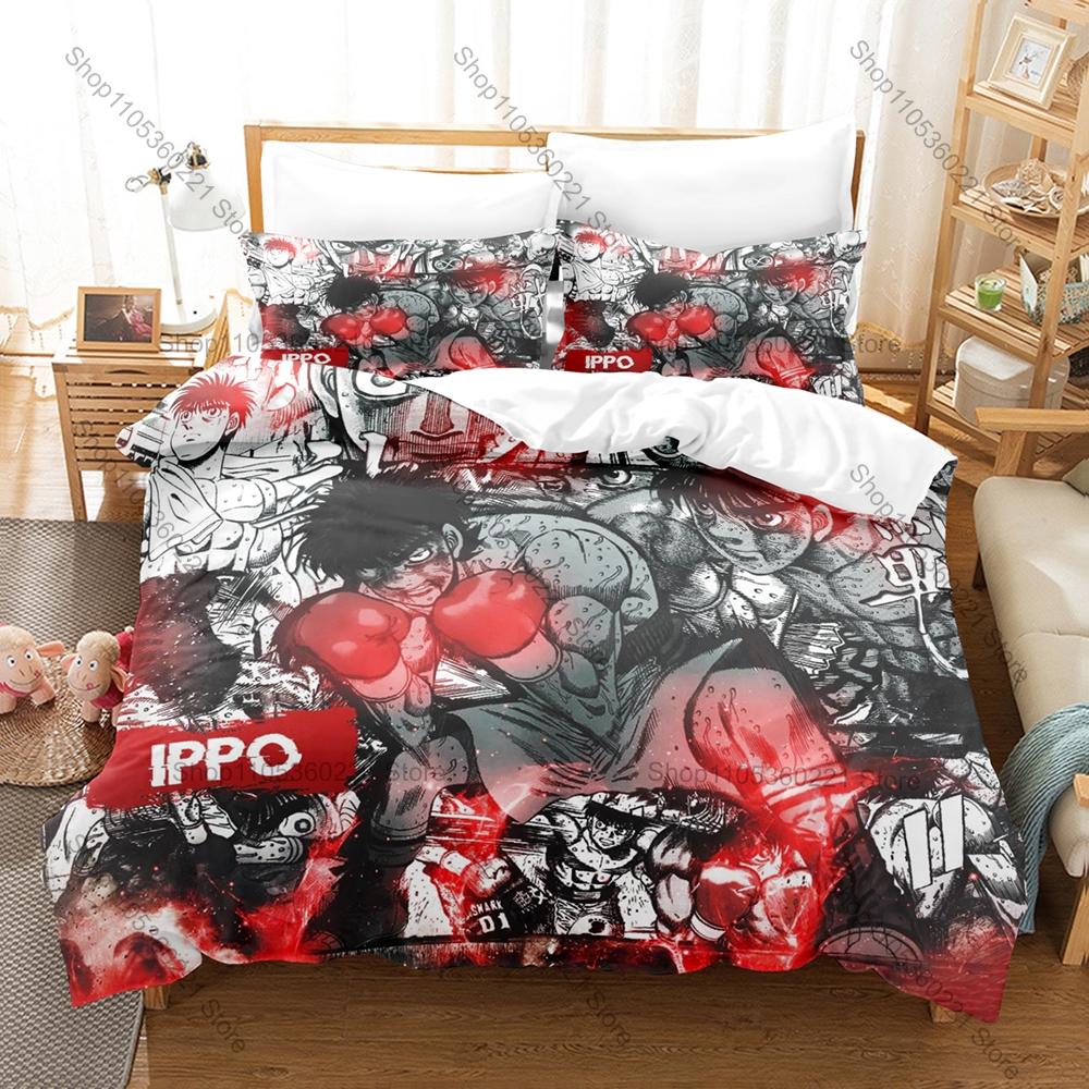 Cool Personality Anime Hajime No Ippo New Bedding Set Microfiber Soft Duvet Cover Pillowcase Bed Set Home Textile For Bedroom Do