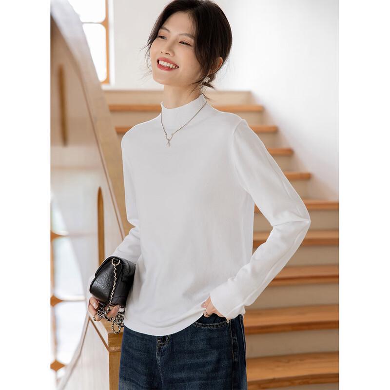 

Mokana Women s Semi-High Neck Long-Sleeve Sweater One Size