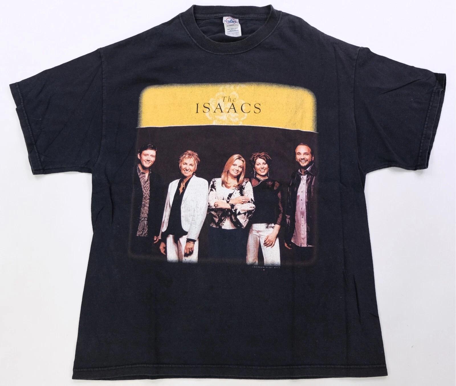 Rare Vintage SCREEN PLAY The Isaacs 2004 T Shirt 2000s Bluegrass Gospel Black L M