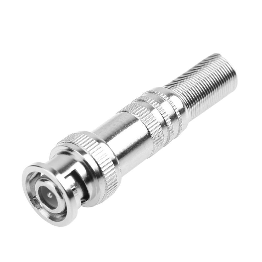 BNC Free Welding BNC Male Coaxial Cable Connector Adapter for CCTV Video Camera