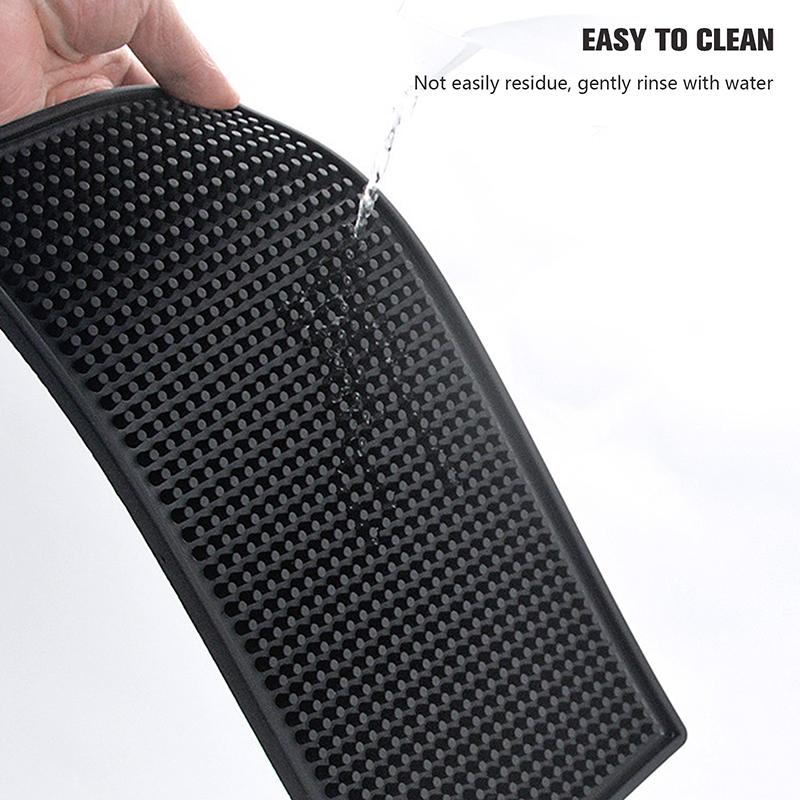 Bar Mat Rubber Coffee Bar Mats Anti-Slip Pvc Cup Mat Waterproof Heat Resistant Drain Mat For Bar Cafe Barista Cocktail Bartender