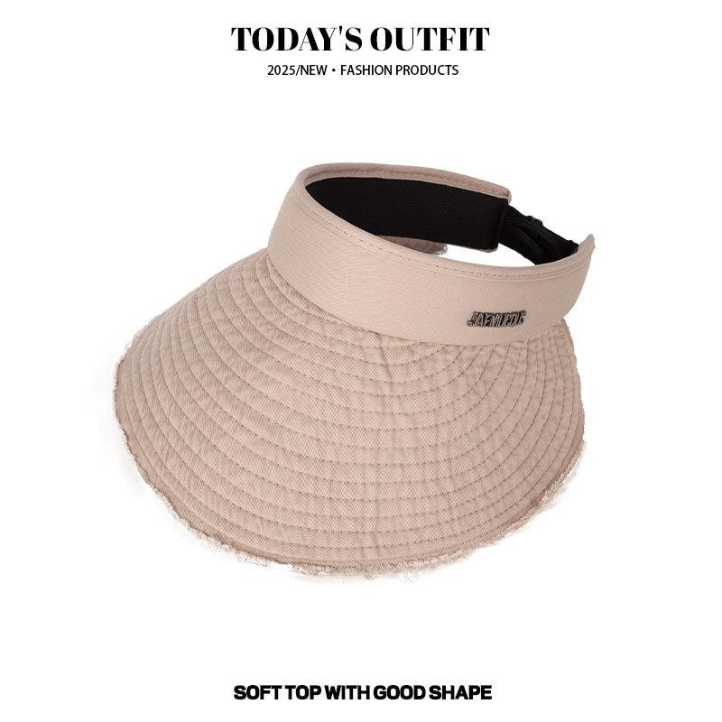 Sky top Sun Hat Lady's New Spring and Summer Seaside UV Sun Hat Foldable Sun Protection Sun Hat