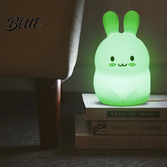 Night Light Rechargeable Touch Control Dimmable Rabbit/Bear Table Lamp Shape LED Desk for Bedroom