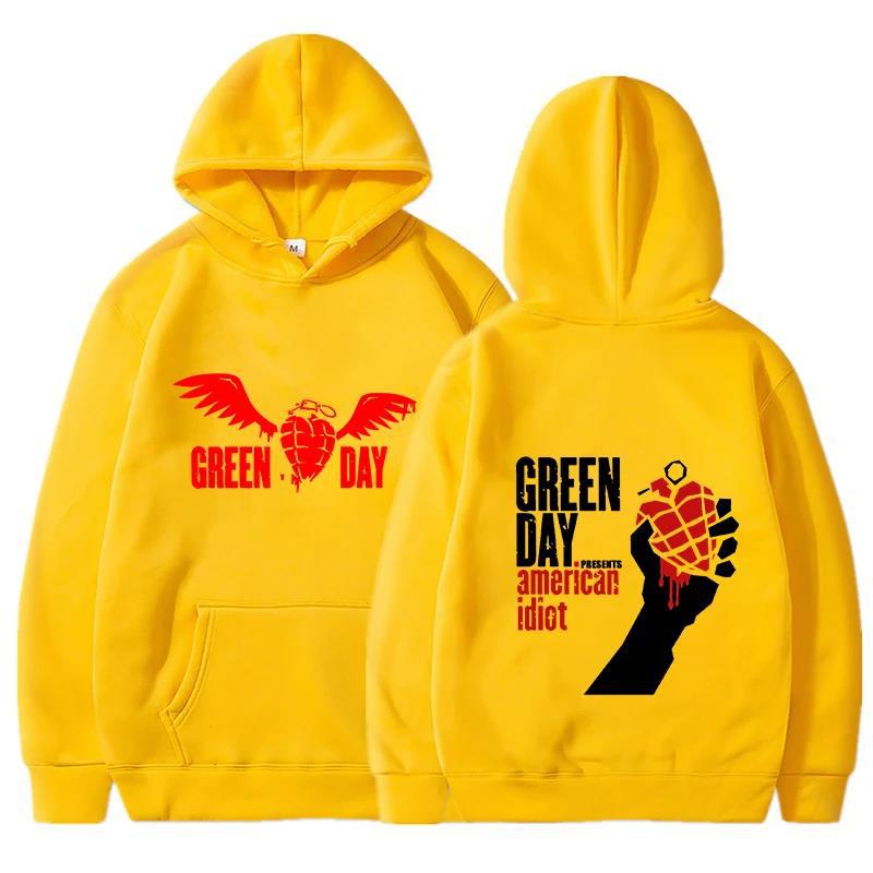 Green Day Saviors Printed Men's Hoodies Men Women Hooded Sweatshirts Casual Pullovers Autumn Winter Streetwear Hoodie