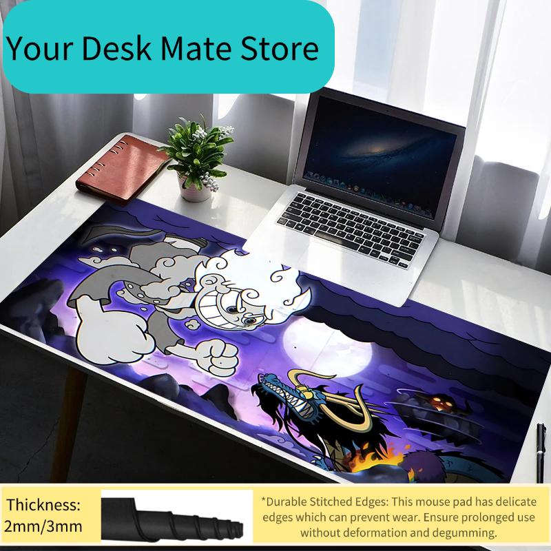 Mouse Pad PC Non Slip Rubber One Piece Luffy HD Mousepad Laptop Gamer Cabinet Keyboard Pad Office Computer Gaming Desk Mouse Mat