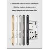 Black Invisible Pocket Sliding Door Lock with Side Handle for Balcony Kitchen Bathroom Bedroom - Pocket Door Hook Lock