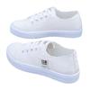 Women's White Low-Top Casual Canvas Sneakers - Spring/Autumn Korean Style, Breathable, Non-Slip, Versatile & Fashionable.