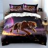 "Cosmic cheetah in motion." Bedding sets Duvet covers Pillowcases(1* Duvet Cover 2* Pillowcases without duvet insert)
