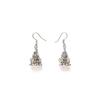 Shining Diva Fashion Latest Stylish Traditional Oxidised Silver Necklace Jewellery Set for Women