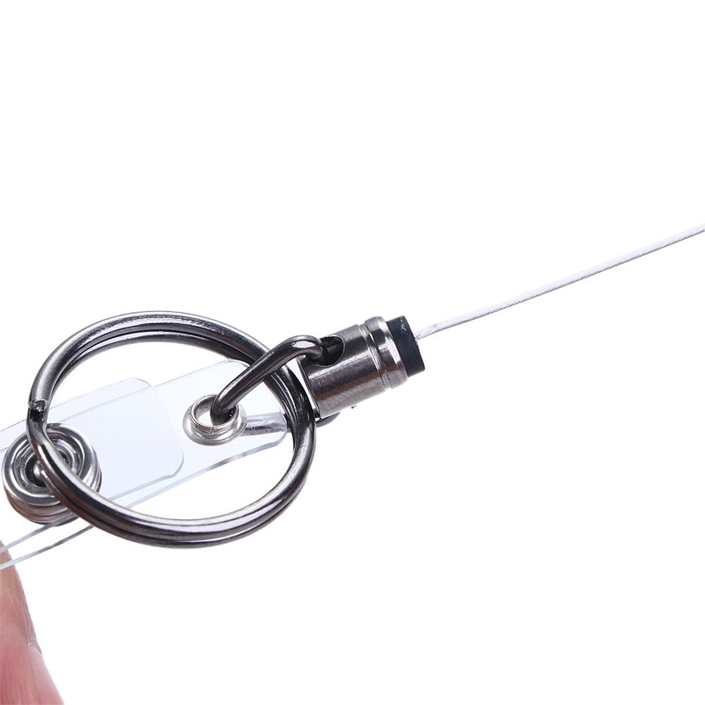 Office Supplies Pull Lanyard Clip Key Ring Clips Keychain Badge Reel Clip Badge Holder Clip