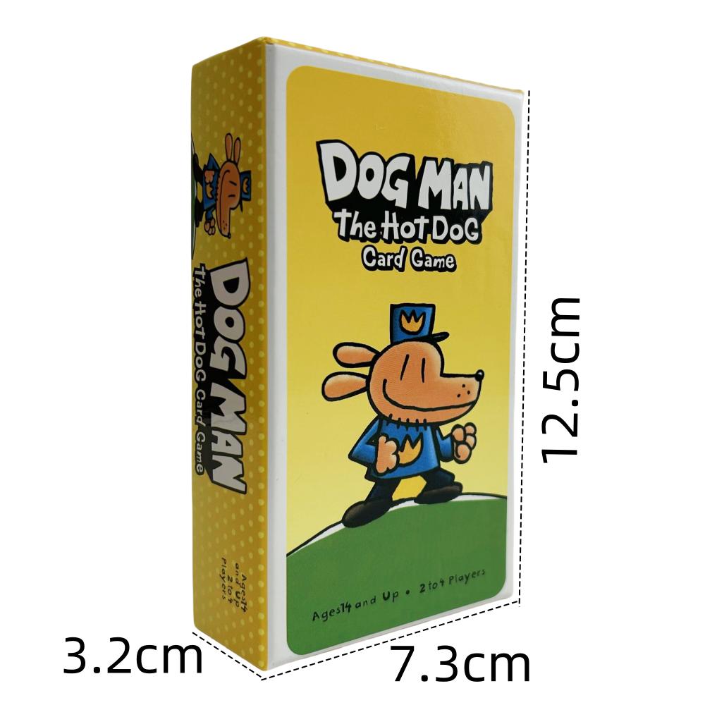 Karetní hra Dog Man pro rodiny a přátele Super zábavná deska s hot dogy
