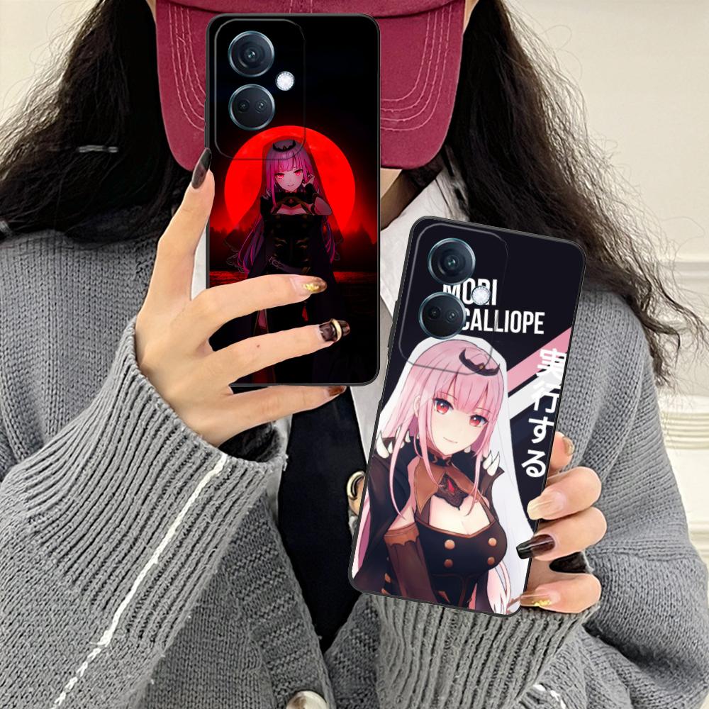 Holo Mori Calliope Mat TPU Mobiele Telefoonhoesje voor OPPO Find X9 X8 X7 X6 X5 X3 X2 Plus s Pro Ultra Lite Kleurrijke Print Cover