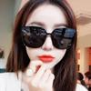 European Style Large Square Sunglasses With Uv Protection For Summer Outings And Street Fashion