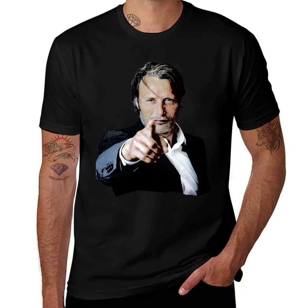 Uomini Donne Hannigram Mads Mikkelsen HANNIBAL Regali Per Appassionati di Musica T-Shirt Taglia L Manica Corta