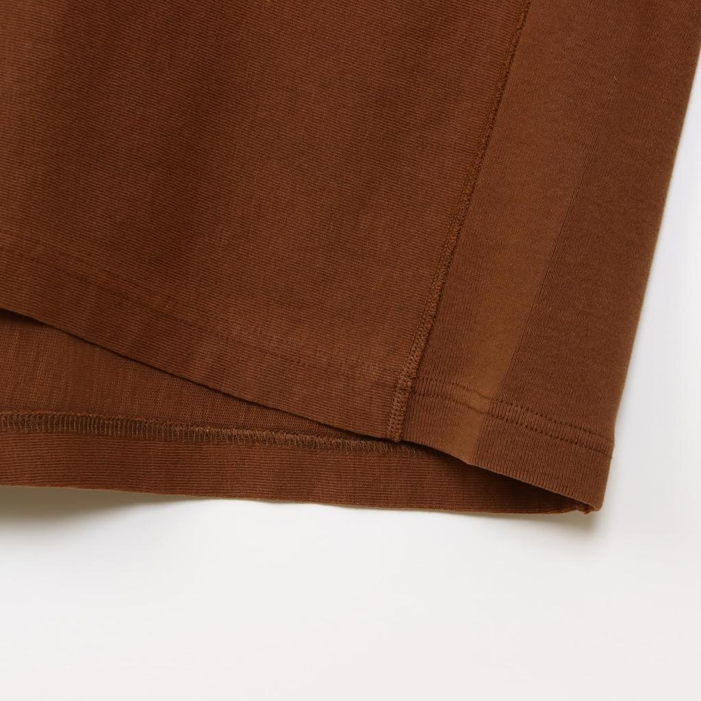 Champion Short Sleeve Cotton USA Reverse Short Sleeve Pocket Brown Men's T-Shirt, Brown, 9.4oz 100% Weave® T-Shirt, (C3-B305)