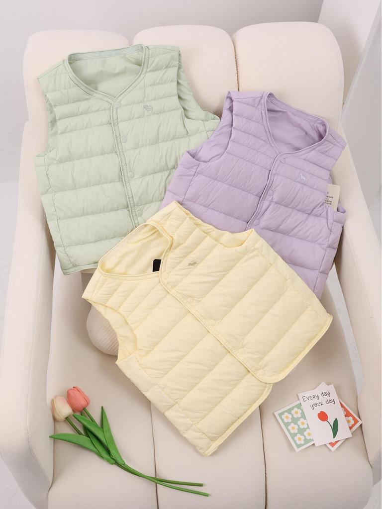 Kinder Ultraleichte Daunenweste 2025 - Neue Herbst/Winter Eltern-Kind Oberbekleidung für Jungen und Mädchen