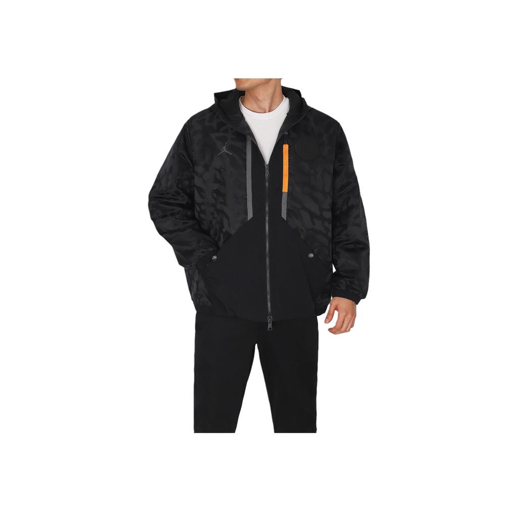 Jordan Colorblock Hooded Zip-Up Jacket Men Outerwear Black DZ2908-010