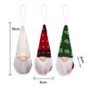 3Pcs Christmas Tree Hanging Gnome Plush Gonk Santa Doll Pendants Xmas Decoration
