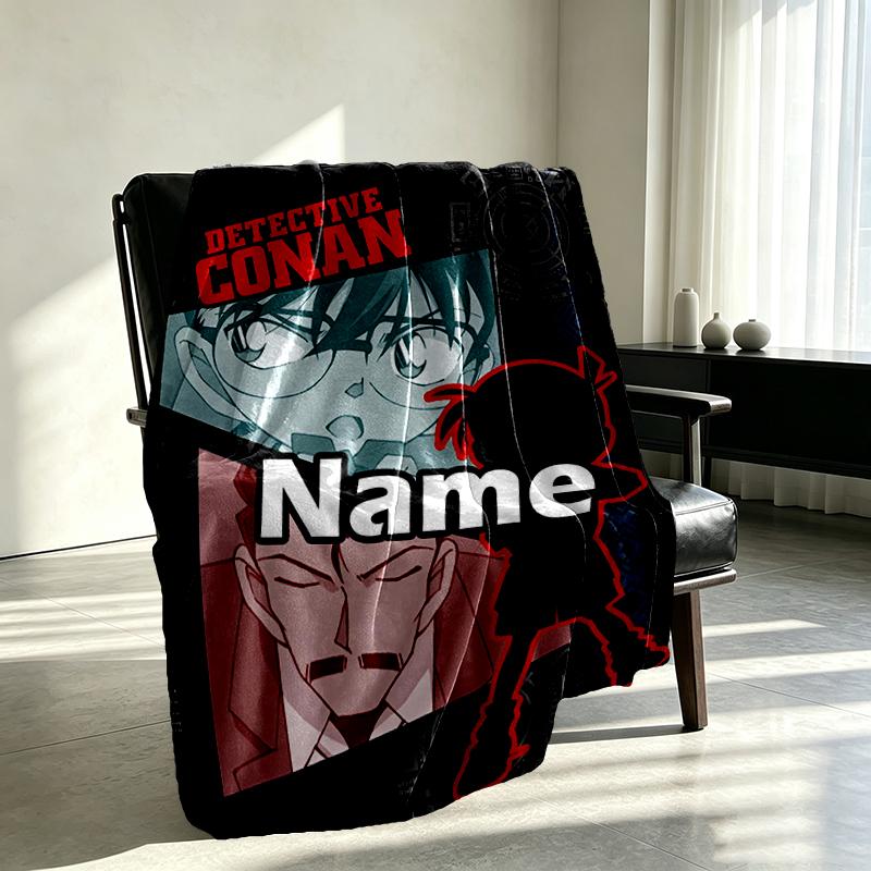 Custom Name Personalized Anime Print Blanket, Home Decor, Bedroom, Sofa, Camping, Couch, Gifts for Birthday Christmas