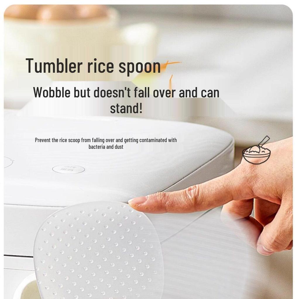 Non-stick Magnetic Rice Serving Spoon with Stand for Rice Cooker