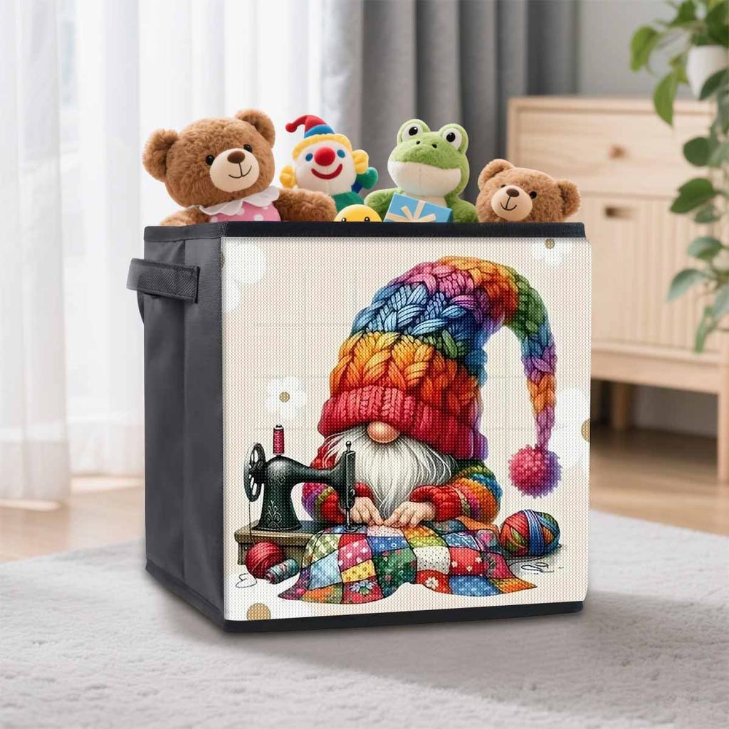 A Dwarf Sewing Clothes 5D Diamond Painting Storage Basket Full Round Drill Mosaic Diamond Embroidery Cross Stitch Kits Home Decor Home Decor