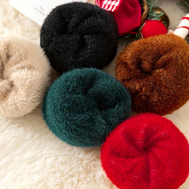 Polyester Soft Home Floor Socks Christmas Fluffy Socks Party Mink Fur Soft Sock Warm Christmas Embroidered Socks Home