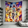 Dragon Ball Super Wall Tapestry Aesthetic Wall Hanging Printed Fabric Blanket Decorative Tapestries For Bedroom Living Room Home Decor