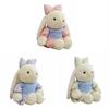 Stuffed Rabbit Plush Toy Colorful Dress Rabbit Soft Doll Animal Dressed Bunny Doll  Kids Boy Girl