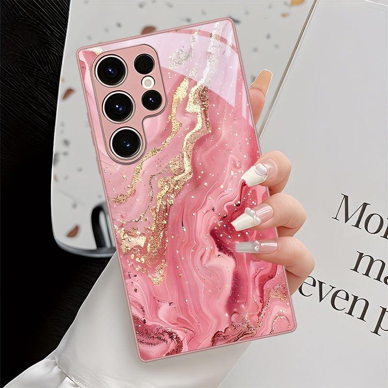 

New Exquisite luxury High-end PhoneCase Glass PhoneCase for Samsung Galaxy S26 S25 S24 S23 S22 S21 FE,Ultra,Plus Dropresistant For Galaxy S26