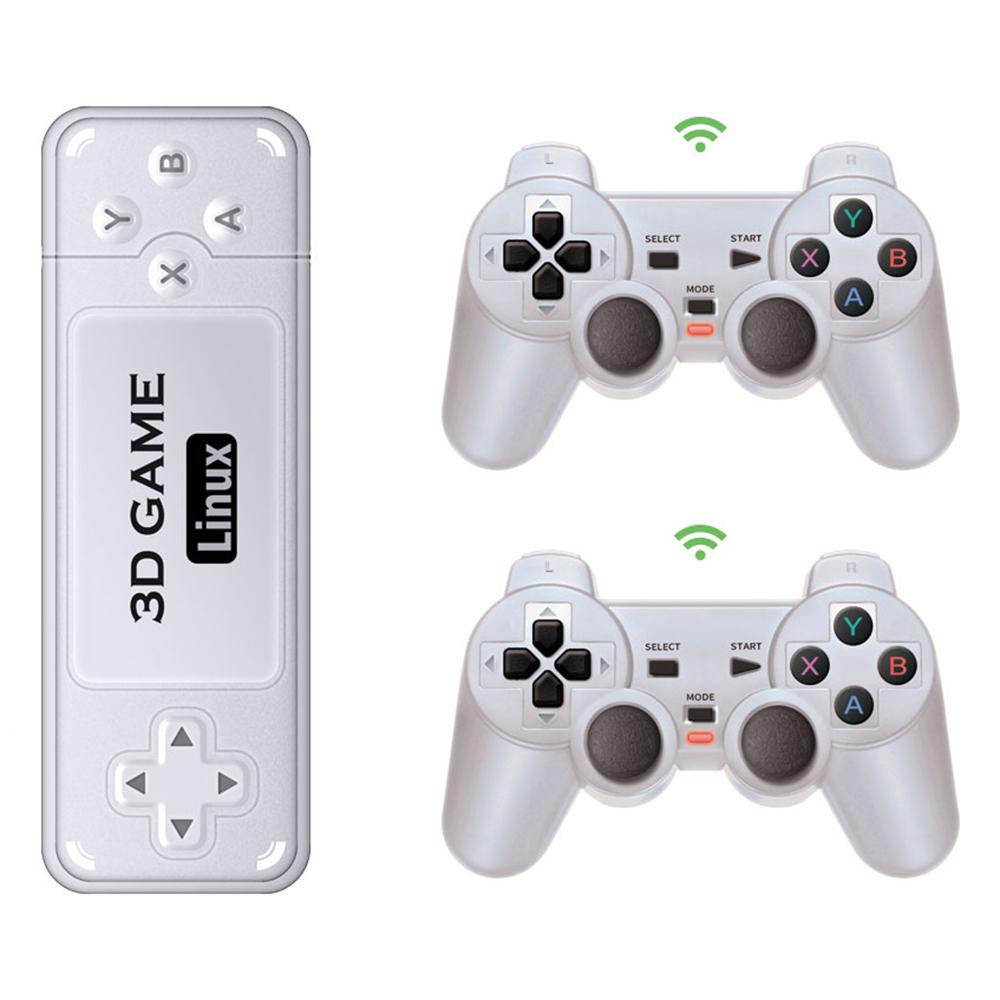 AMPOWN Y6 64G 4K HD Output Game Stick with 2 Wireless Game Controller