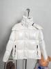 Goose down version original standard Mengjia new women's webbing new color scheme down jacket fashion