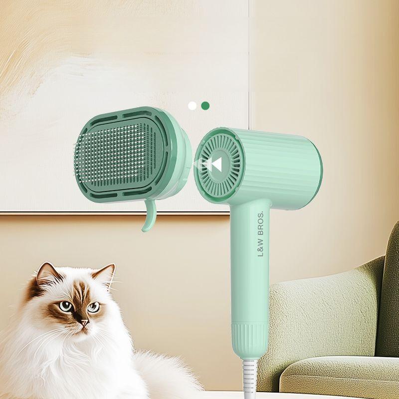 Professional Pet Hair Dryer Beauty Reduction Noise Water Dryer Portable Pet Blow Hair Dryer Brush Dog Cat Grooming Dog Supplies