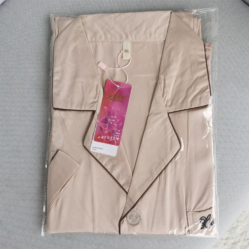 Summer Dream Summer Real Silk Homewear Men Pajamas Summer Thin Short-Sleeved Pants Suit Men