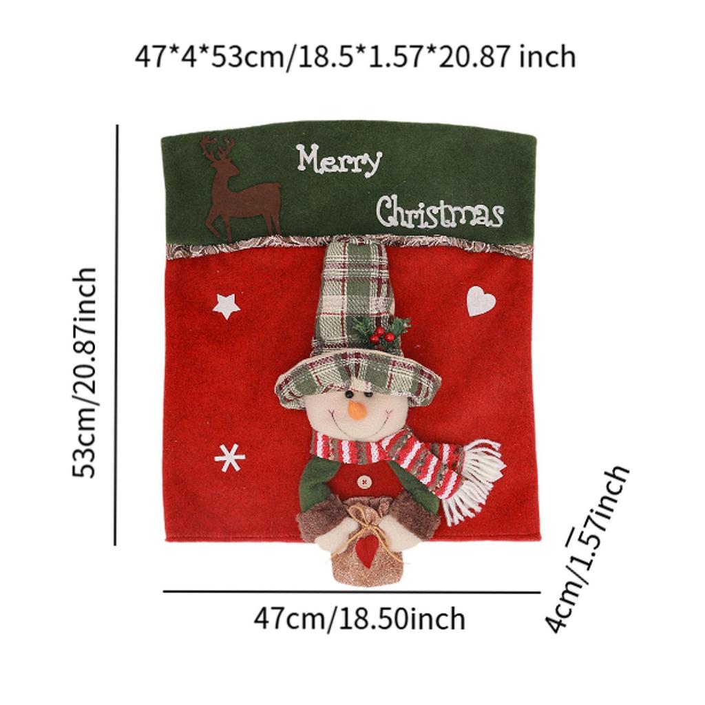 Chair Cover for Christmas Dining Room Decoration Easy Installation