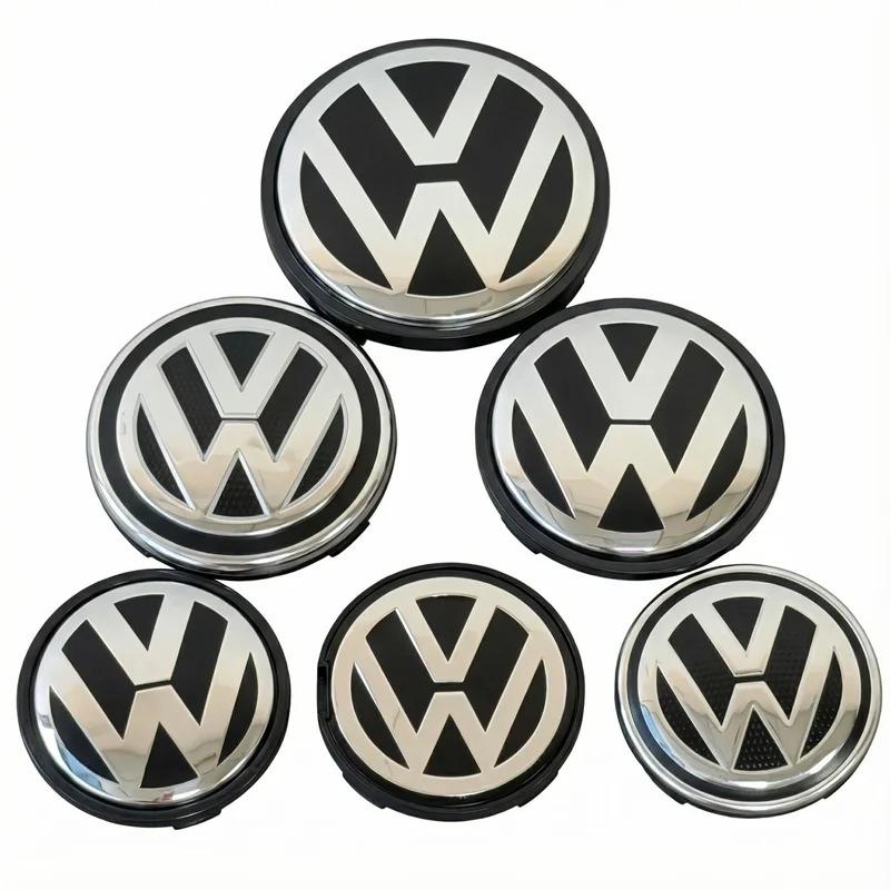 For Volkswagen VW 4pcs 55mm 56mm 65mm 70mm Car Styling Wheel Center Cap Hub Covers Badge Accessories For VW Volkswagen 3B7601171 1J0601171