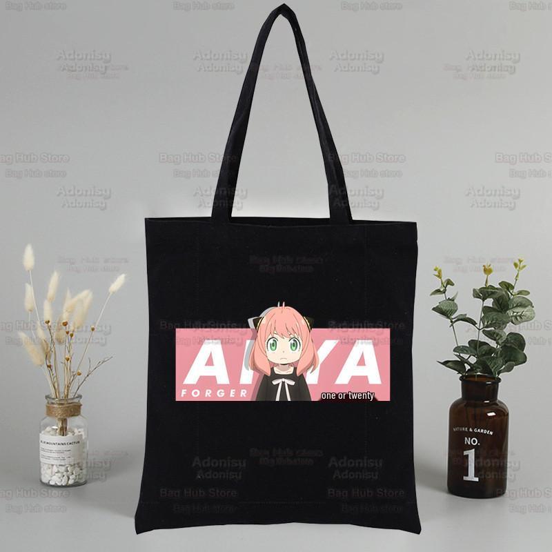 Spy X Family Anime Canvas Tote Bag - Harajuku Style Shoulder Bag for Students & Shopping