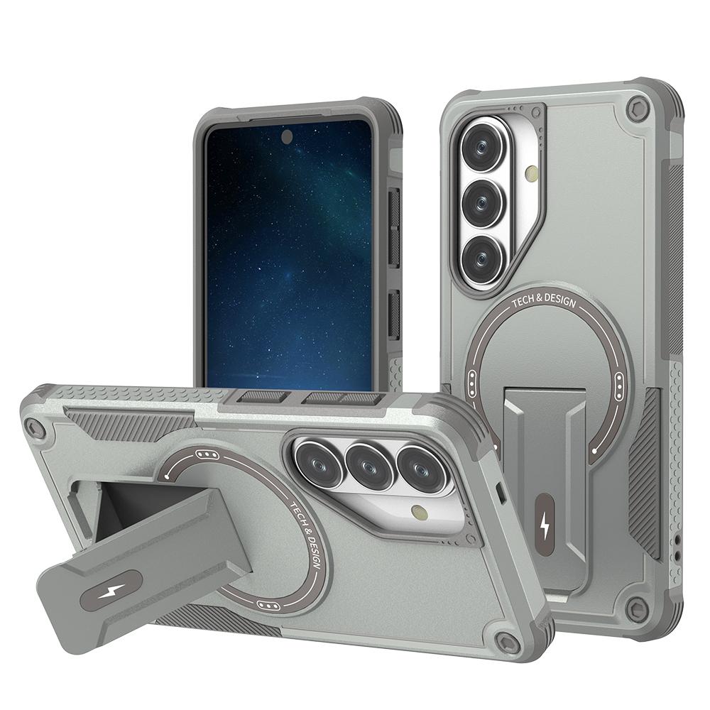

Rugged Cover Magnetic Case for Samsung Galaxy A57 5G S26 Ultra A17 A15 A14 A16 A55 A56 A54 A36 A35 S25 FE S24 Plus A26 Capa Galaxy S25 сірий колір