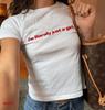 I'm Literally Just A Girl Baby Tee | Y2K Coquette Shirt