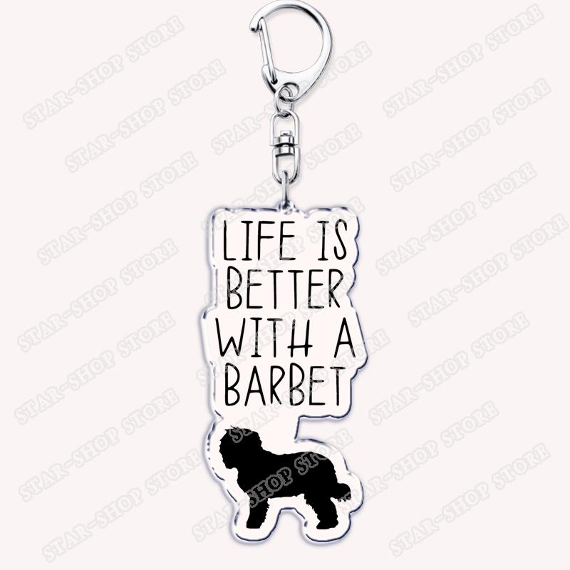

Cute Life Is Better with A Dog Keychains for Accessories Husky Lab Shepherd Tottie Godlen Beagle Keyring Pet Puppy Lover Gifts
