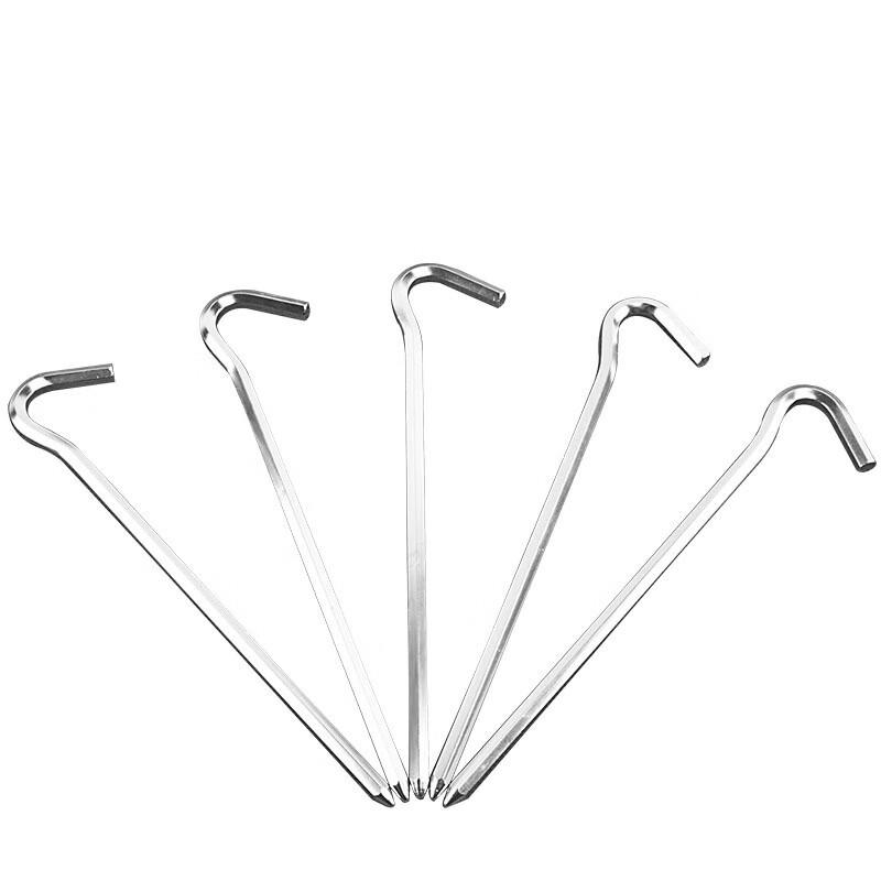 Outdoor Aluminum Alloy Tent Pegs 10 Pack