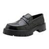 22 scarpe taglia grande scarpe a testa larga laccate suola spessa scarpe in pelle rialzanti