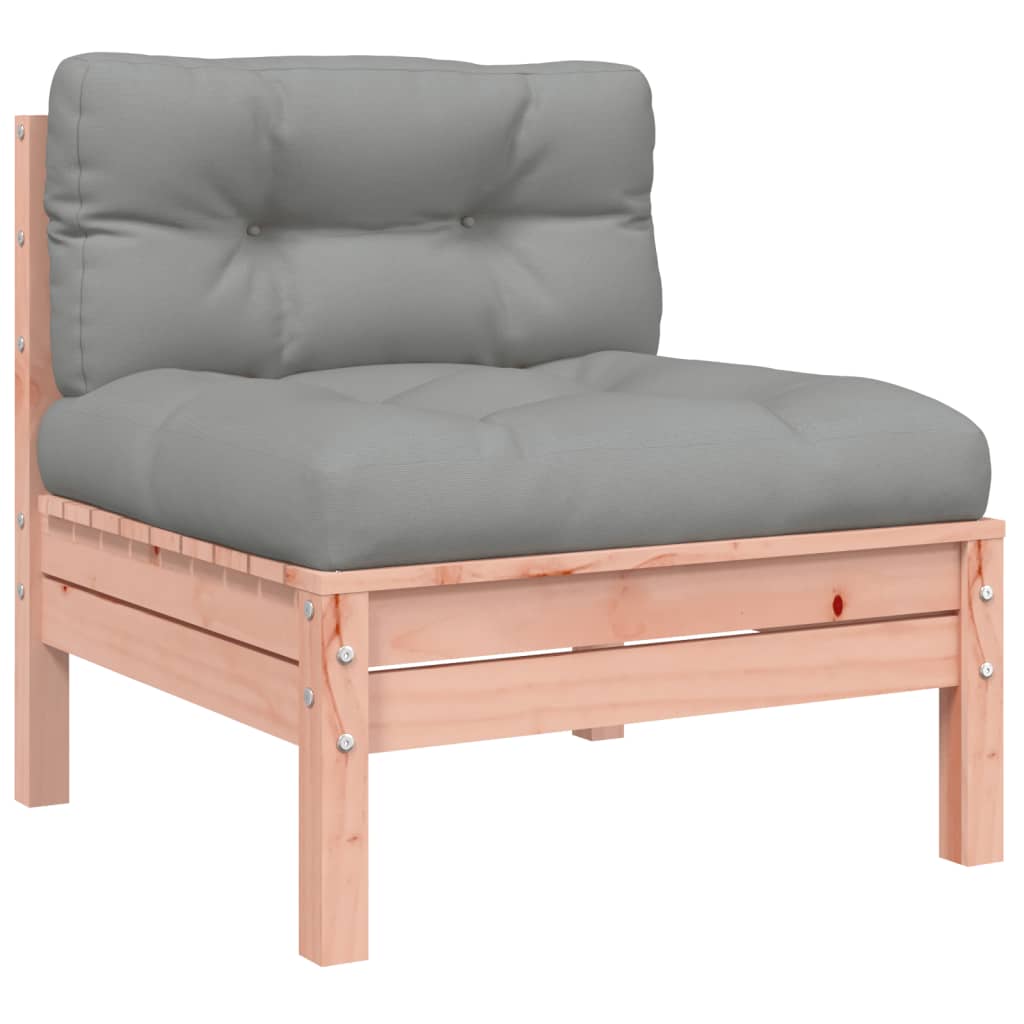 6 piece garden sofa set with cushions solid Douglas fir wood