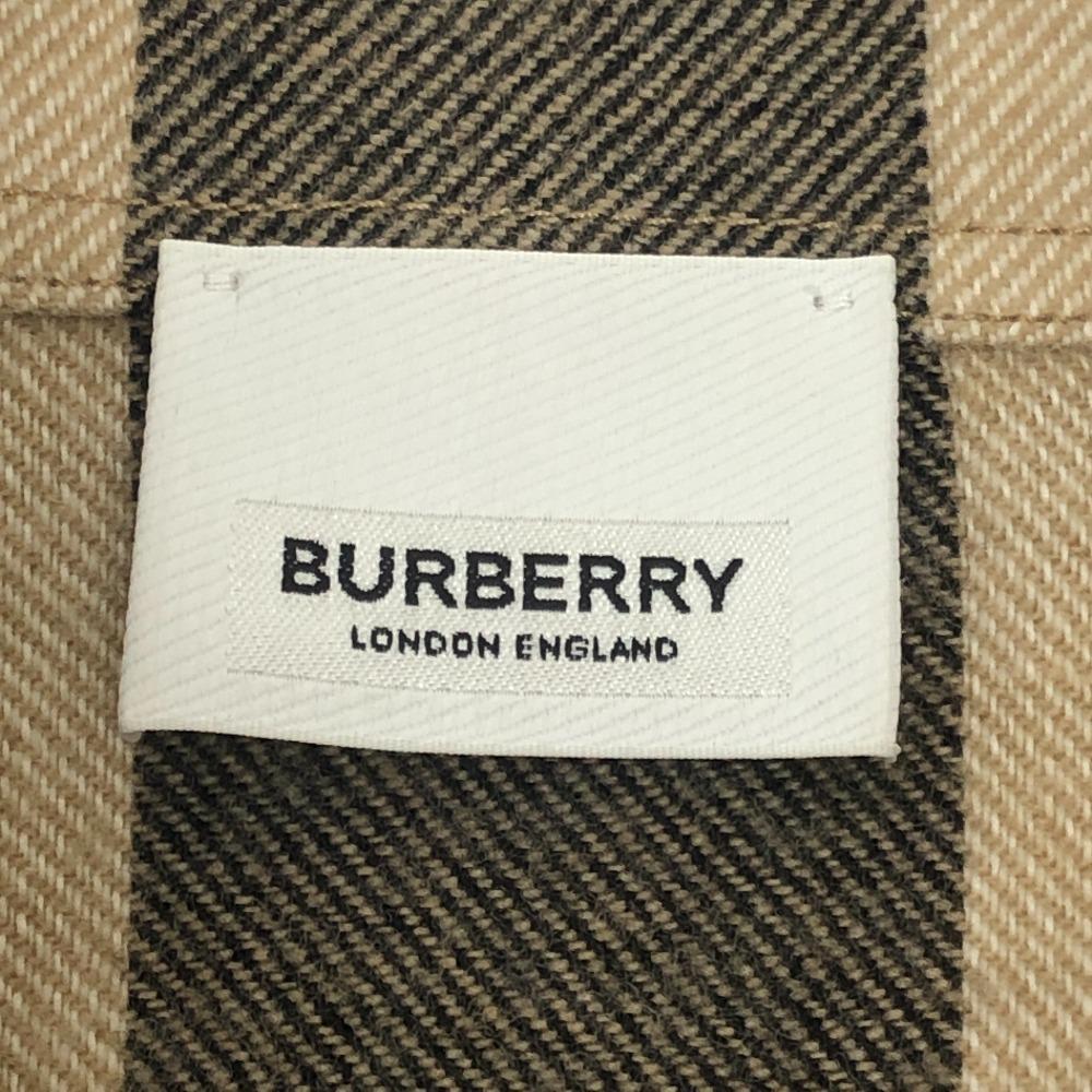 BURBERRY 8050135 Check pattern Apparel Outerwear Shirt Jacket Zip-Up Blouson