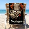1pc Pennywise1 Beach Towel with Custom Name, Beach/Swimming/Bath/Picnic/Camping Towel, Suitable for Seaside Beaches