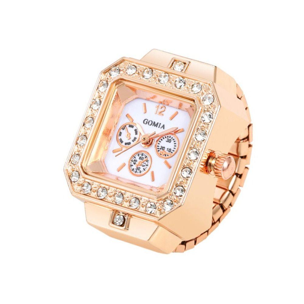 Elastic Ring Watch Alloy Elastic Rings Creative Finger Rings  Jewelry
