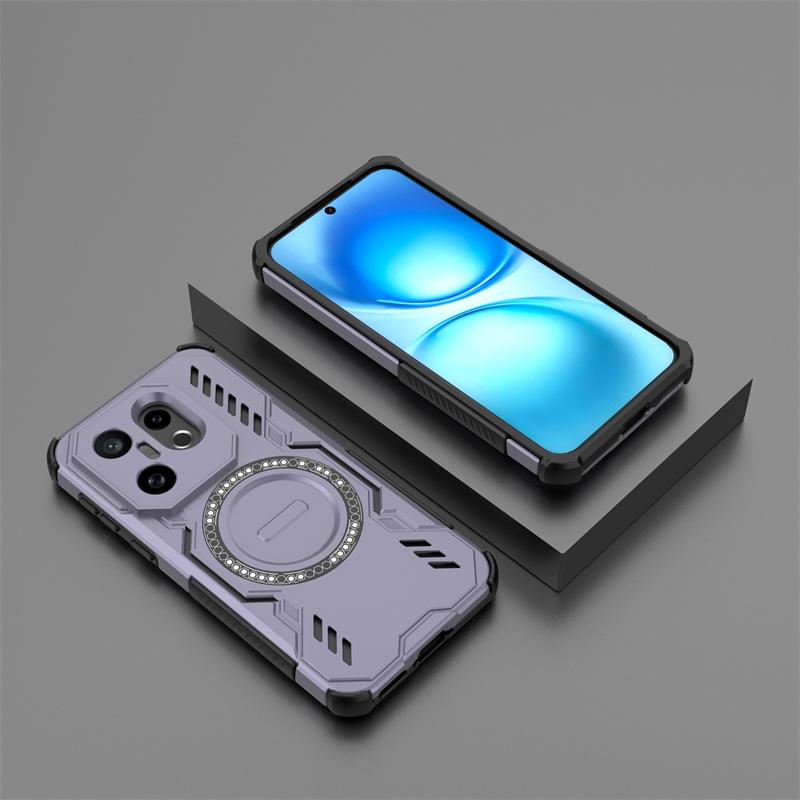For Vivo S30 Pro Mini Case For Vivo S30 Pro Mini Anti-knock Magnetic Adsorption Wireless Charge Cover For Vivo S30 Pro Mini Case