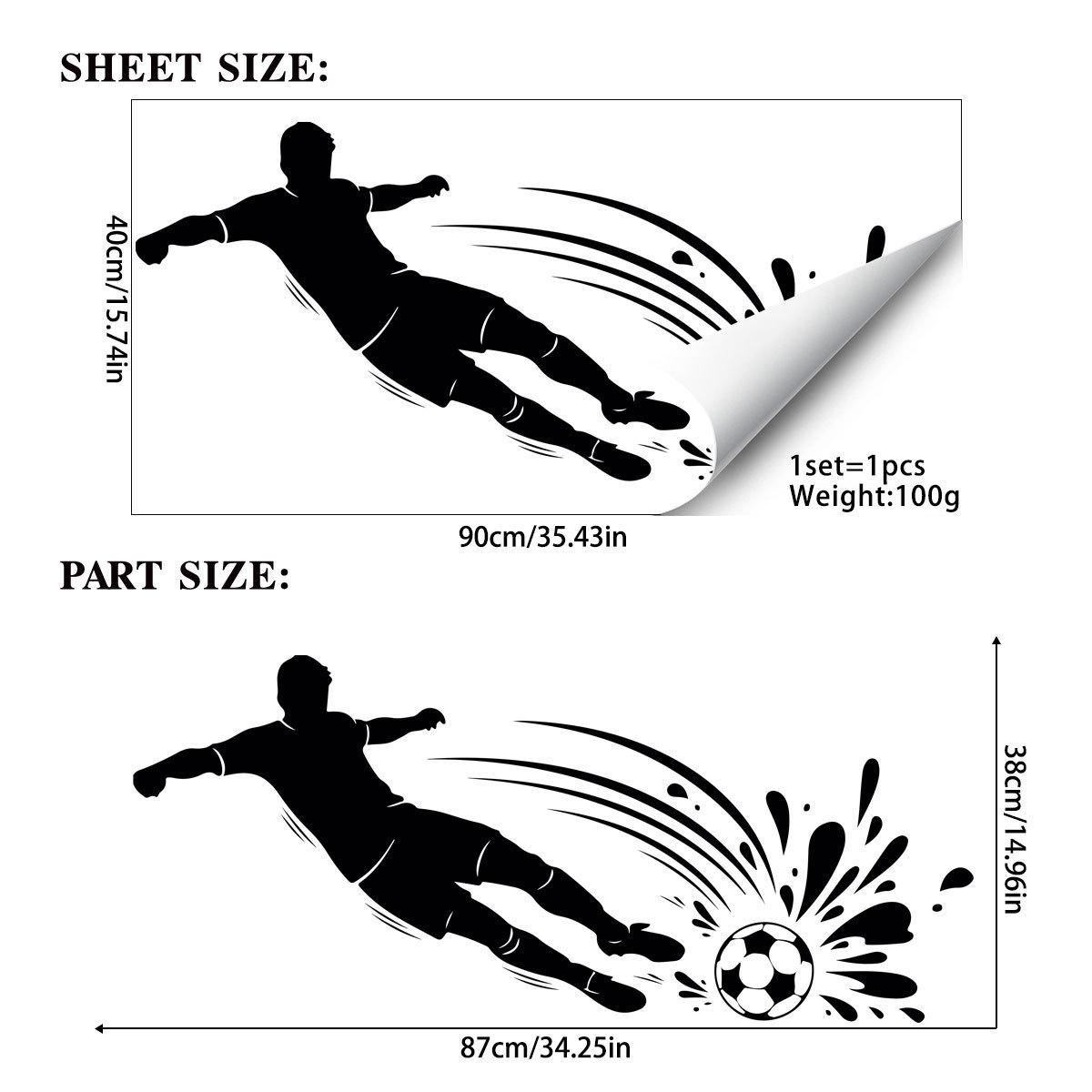 2026 USA Canada Mexico World Cup Football Soccer Wall Sticker Self-Adhesive Removable for Home Party Room Fan Sports Decor 40cmx90cm разноцветный