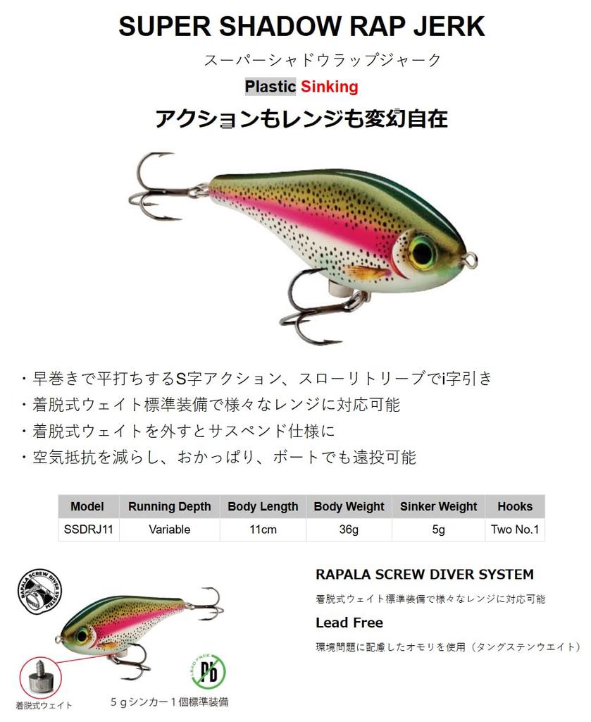 Rapala Super Shadow Rap Jerk 11cm SMB Skeleton On the Beach SSDRJ11
