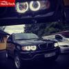 Для BMW E53 X5 До-рестайлінг 1999-2002 Високоякісний Комплект Денних Ходових Вогнів DRL CCFL Ангельські Очі Демона Теплий Білий Кільце