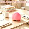 Pink/Yellow Juicy Peach Squishy Toy Anti-Stress Slow Rising Fruit Pinch Squeeze Stress Reliever Toys Fun Design Squeezable Toys